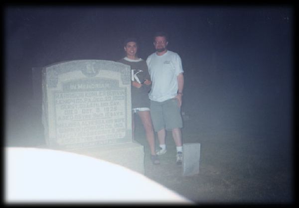 Late night graveyard wanderings with Carrie.