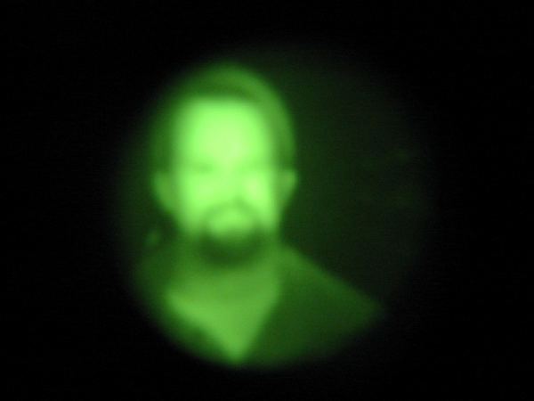 Me through a night vision device we use when exploring.