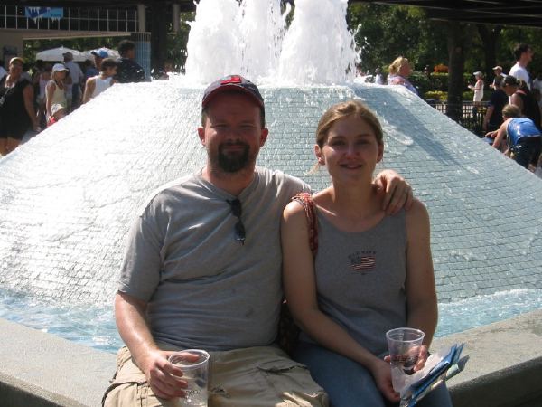 Taking a break from the stresses of vacationing.