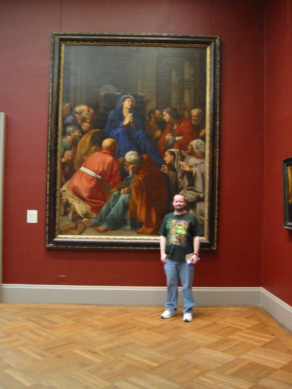 A large painting.