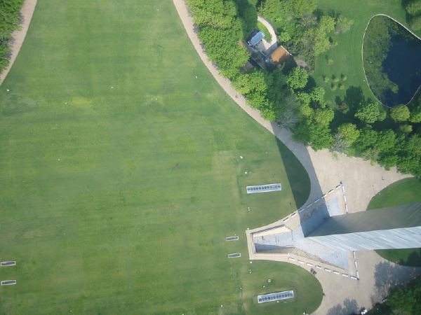 And looking down from in the arch.