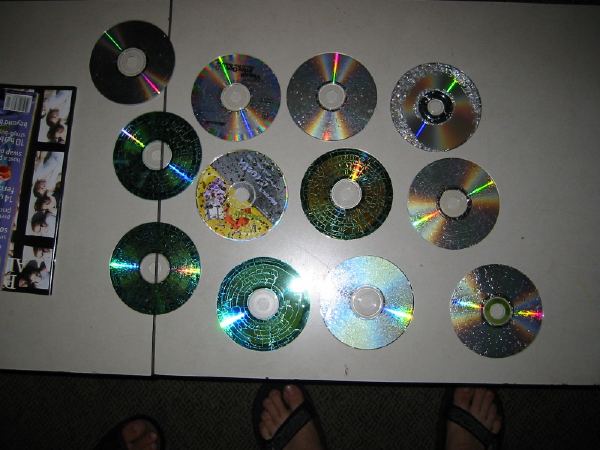And here's what happens when you microwave CD's.